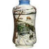 Moorcroft Pottery Vases|Moorcroft Pottery|Moorcroft Winter Feed Vase