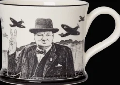 Assorted Mugs|Moorland Pottery Winston Churchill Never Surrender Mug