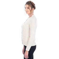 Shirts & Sweaters|Natural Wool Button Cardigan