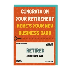 Greeting Cards|New Business Card Retirement Card