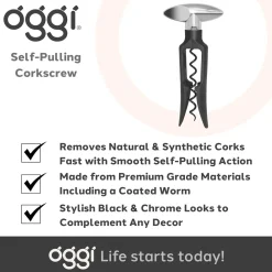 Bar Accessories & Decanters|Oggi Self-Pull Wine Opener