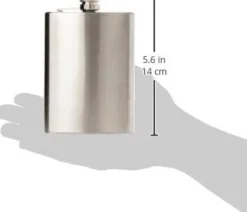 Bar Accessories & Decanters|Oggi Stainless Steel Hip Flask