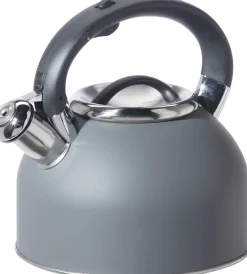 Tea Kettles|Oggi Stainless Steel Whistling Tea Kettle (Charcoal Grey)
