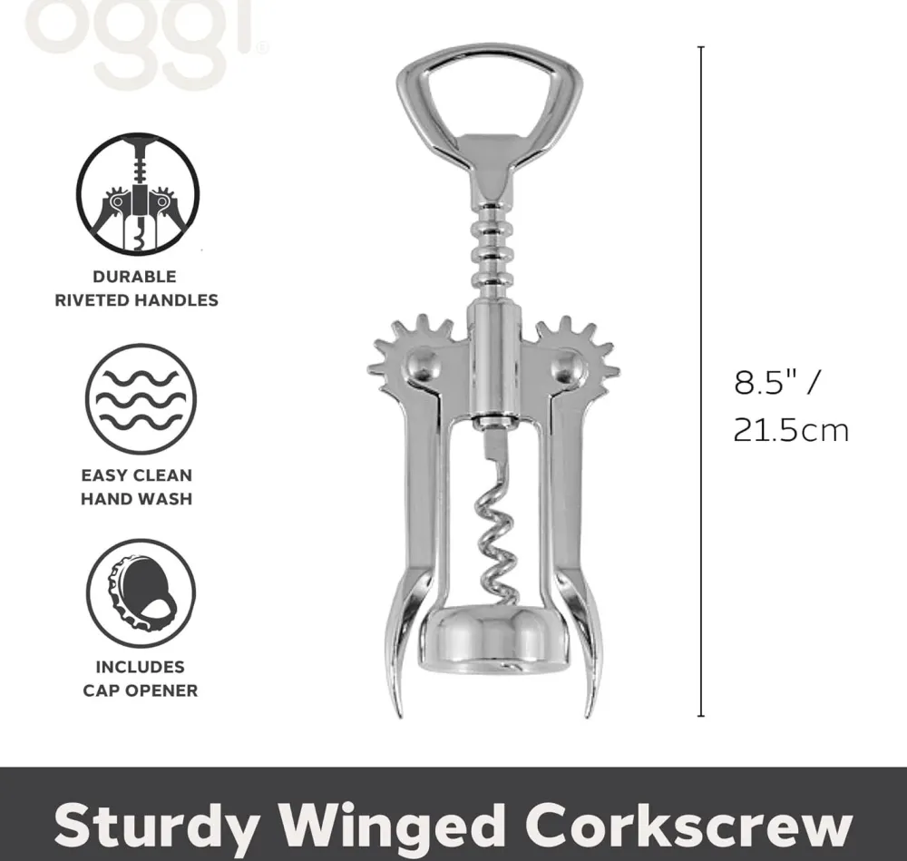 Bar Accessories & Decanters|Oggi Winged Corkscrew