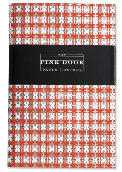 Journals & Other Stationery|Orange, Silver & White Foil Notebook