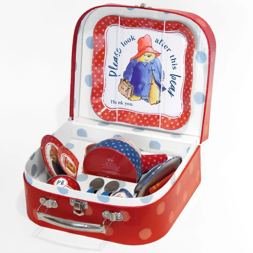 Paddington Bear|Children's Tea Sets|Paddington Red Tin Tea Set