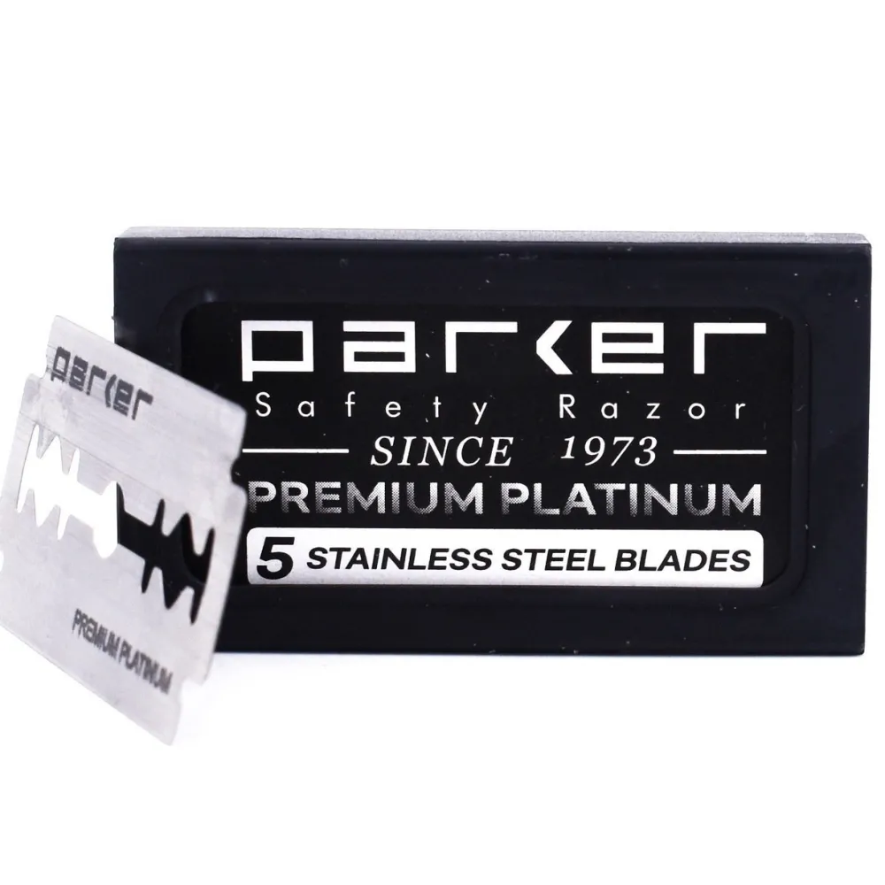 Blades & Shave Accessories|Parker Premium Double Edge Blades (5 Count)