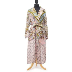 Robes, Nightgowns & Dresses|Patchwork Pastel Print Robe Gown