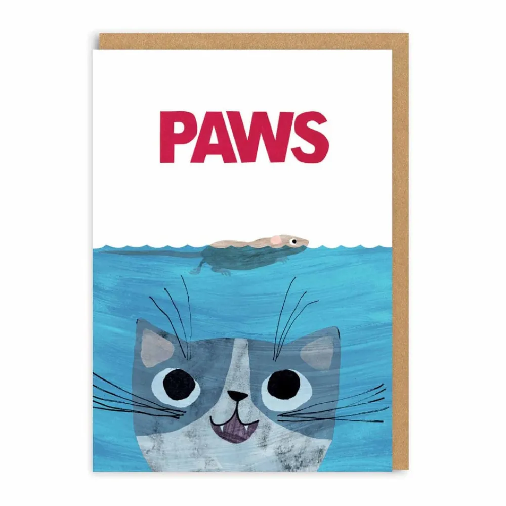 Greeting Cards|Paws Cat Greeting Card