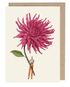 Greeting Cards|Pink Dahlia Greeting Card