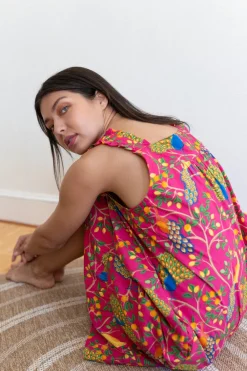 Robes, Nightgowns & Dresses|Pink Fearless Peacock Nighty Nite