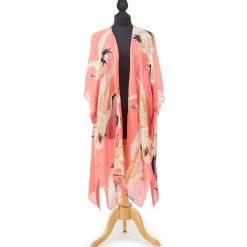 Robes, Nightgowns & Dresses|Pink Heron Long Kimono
