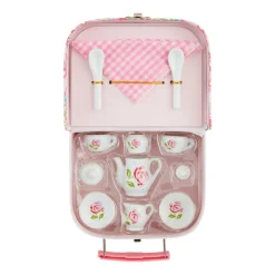 Toys|Children's Tea Sets|Pink Roses Ceramic Tea Set