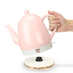 Tea Kettles|Pinky Up Noelle Pink Ceramic Electric Tea Kettle
