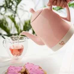 Tea Kettles|Pinky Up Noelle Pink Ceramic Electric Tea Kettle