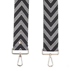 Pom Pom London Pom Pom London|Black Chevron Strap