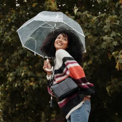 Pom Pom London Pom Pom London|Black Patent Croc City Bag