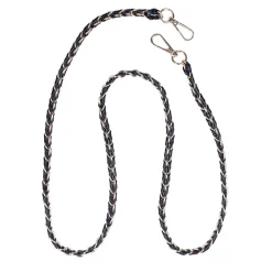 Pom Pom London Pom Pom London|Black Weave Gold Chain Strap