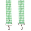Pom Pom London Pom Pom London|Green Hounds Tooth Strap
