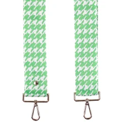 Pom Pom London Pom Pom London|Green Hounds Tooth Strap
