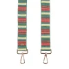 Pom Pom London Pom Pom London|Green Multi Stripe Strap