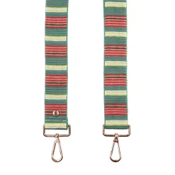Pom Pom London Pom Pom London|Green Multi Stripe Strap