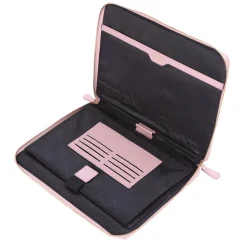 Pom Pom London Pom Pom London|Metallic Pale Pink Laptop Sleeve