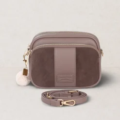 Pom Pom London Pom Pom London|Mocha Suede & Leather Original Bag
