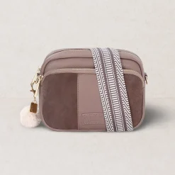 Pom Pom London Pom Pom London|Mocha Suede & Leather Original Bag