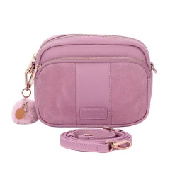 Pom Pom London Pom Pom London|Pink Suede & Leather Original Bag