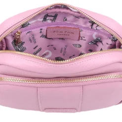 Pom Pom London Pom Pom London|Pink Suede & Leather Original Bag