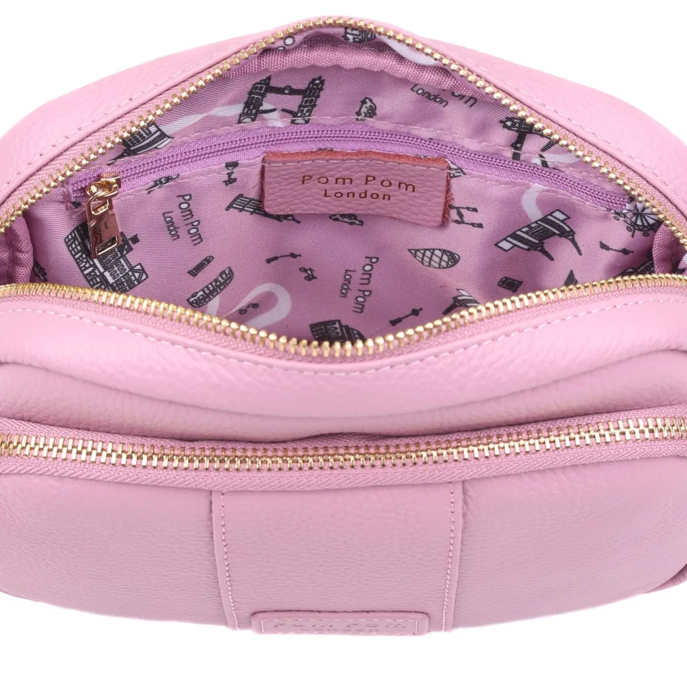 Pom Pom London Pom Pom London|Pink Suede & Leather Original Bag
