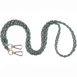 Pom Pom London Pom Pom London|Strap Gold Chain Madeira Green Weave