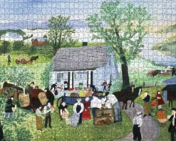 Pomegranate Games & Puzzles|Grandma Moses: Moving Day on the Farm 1000-Piece Puzzle