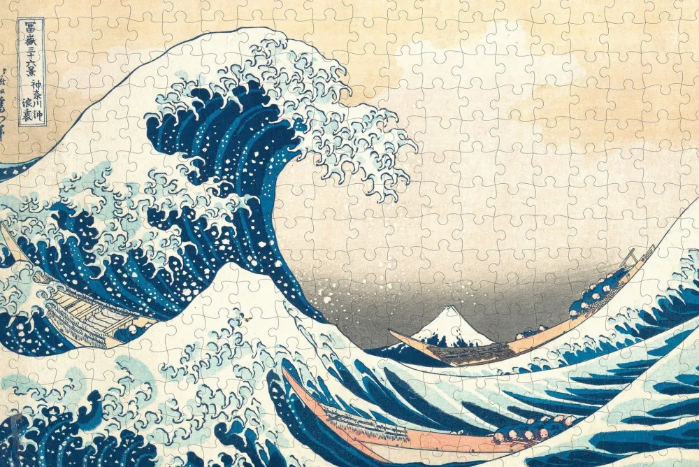 Pomegranate Games & Puzzles|Hokusai: The Great Wave 500-Piece Puzzle
