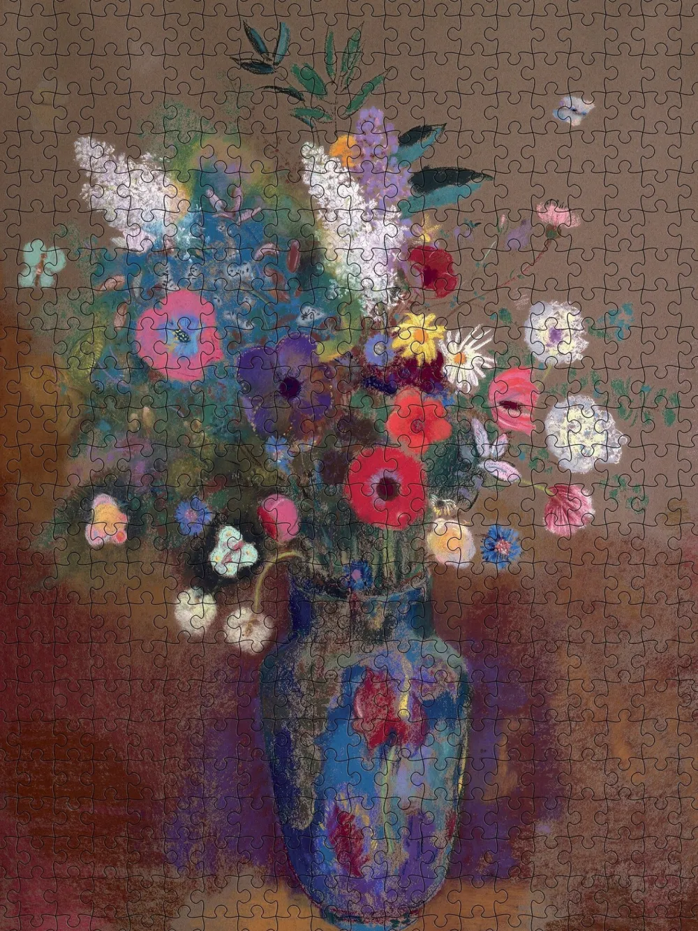 Pomegranate Games & Puzzles|Odilon Redon: Bouquet of Flowers 500-Piece Puzzle