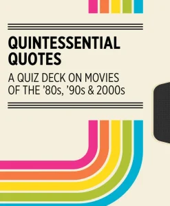 Pomegranate Games & Puzzles|Quintessential Quotes on Movies of the 80s, 90s & 2000s Knowledge Cards