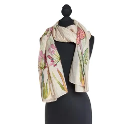 Scarves & Wraps|Pop Flowers Pink Scarf