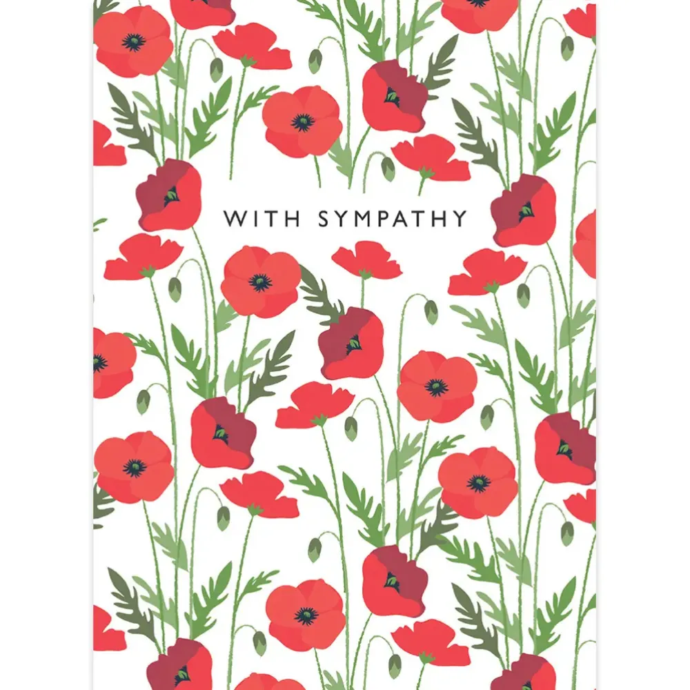 Greeting Cards|Poppies Sympathy Card