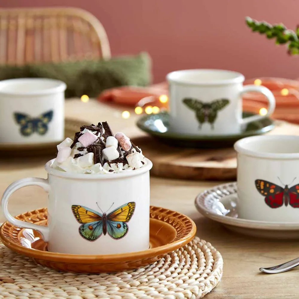 Portmeirion Teacups & Saucers|Botanic Garden Harmony Cup & Saucer (Amber)