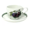 Portmeirion Teacups & Saucers|Pomona Breakfast Cup & Saucer (Reine Claude Plum)
