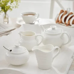 Portmeirion Creamers & Sugar Bowls|Sophie Conran White Covered Sugar Bowl