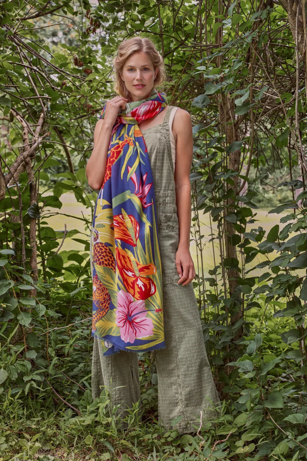 Powder UK Scarves & Wraps|Deco Jungle Printed Scarf