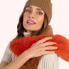 Powder UK Scarves & Wraps|Elsa 3-tone Scarf (Tangerine, Mocca, Olive)