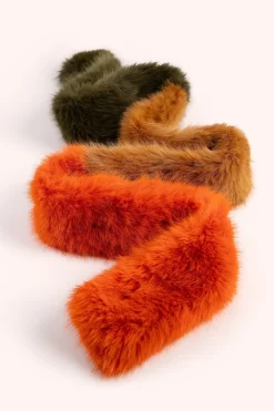 Powder UK Scarves & Wraps|Elsa 3-tone Scarf (Tangerine, Mocca, Olive)