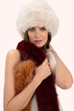 Powder UK Scarves & Wraps|Elsa 3-tone Scarf (Damson, Mocca, Cream)