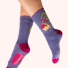 Powder UK Socks|Glitter Robin Red Breast Ankle Socks
