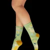 Powder UK Socks|Happy Geese Mint Green Ladies Ankle Sock