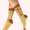 Powder UK Socks|Happy Leaves Sage Women's Ankle Socks