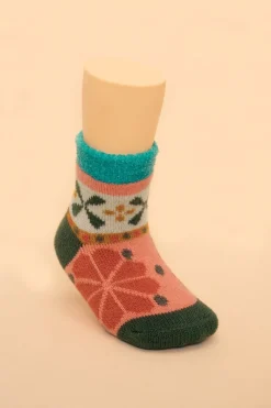 Powder UK Socks|Childrenswear|Kid's Fair Isles Cosy Socks (Petal)